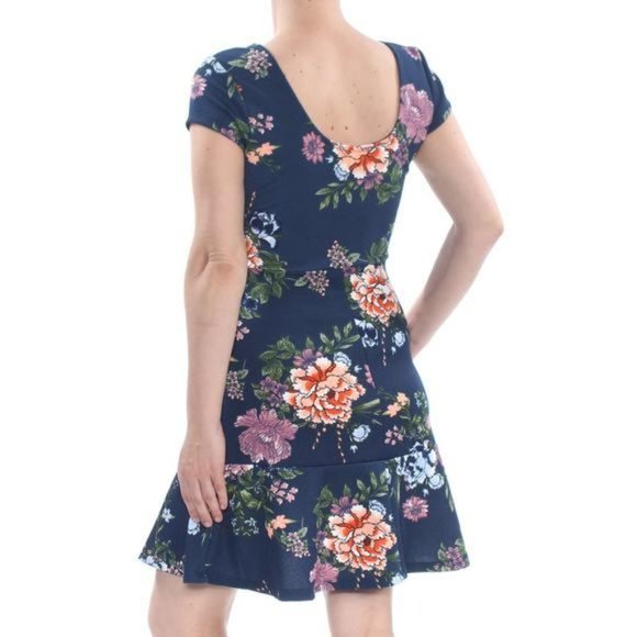 Planet Gold floral print flare junior dress sz XL - Picture 5 of 5